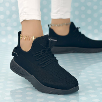 Pantofi Sport Dama Negri din Textil Heather II
