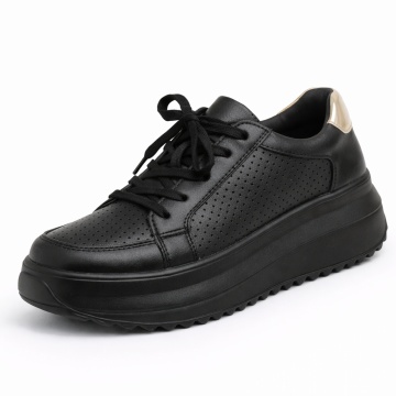 Pantofi Sport Piele Naturala Aveline Black