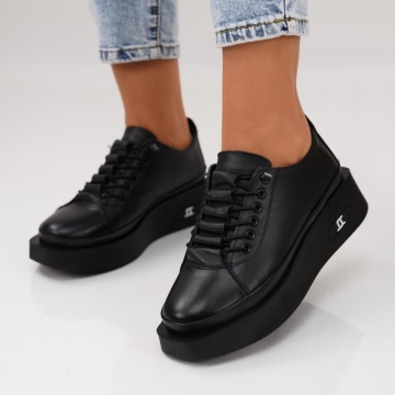 Pantofi Sport Piele Naturala Belona Black