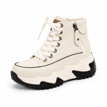 Pantofi Sport Piele Naturala Safiya Beige