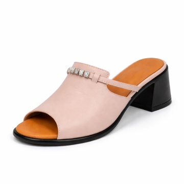 Papuci Piele Naturala Divina Pink