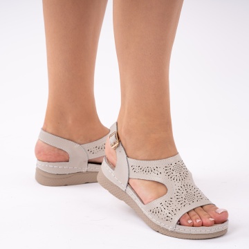 Sandale piele naturala Cuenca2 Grey
