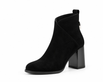 Botine Piele Naturala Farah2 Black