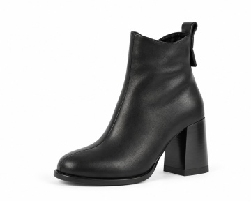 Botine Piele Naturala Stuart Black