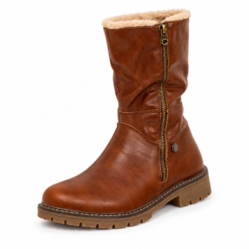 Cizme Scurte Piele Naturala Sevisa Brown