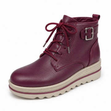 Ghete Piele Naturala Ania Bordo