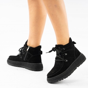 Ghete Piele Naturala Esme2 Black