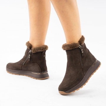 Ghete Piele Naturala Zelia Brown