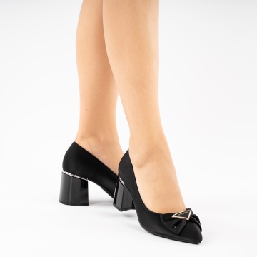 Pantofi Cu Toc Falava Black