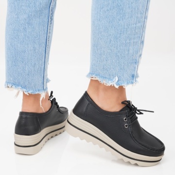 Pantofi Piele Naturala Adriana Black