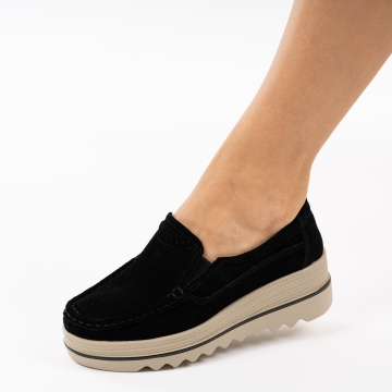 Pantofi Piele Naturala Setuba Black