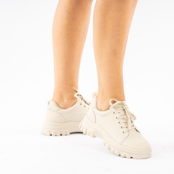 Pantofi Piele Naturala Sliven Beige