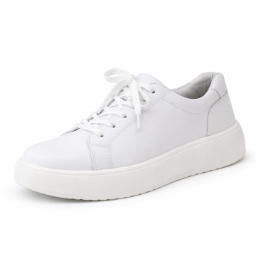 Pantofi Sport Piele Naturala Ivina White