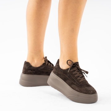 Pantofi Sport Piele Naturala Vidina Brown