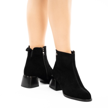 Botine Piele Naturala Ersan2 Black
