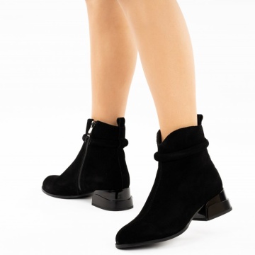 Botine Piele Naturala Karima2 Black