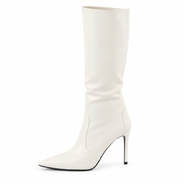 Cizme Cu Toc Orion White
