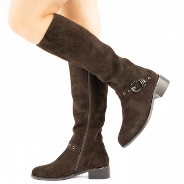 Cizme Piele Naturala Serene Brown