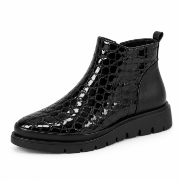 Ghete Piele Naturala Andrada Black