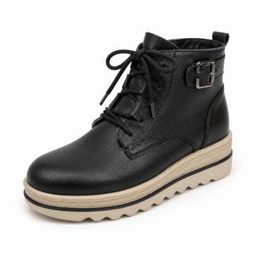 Ghete Piele Naturala Ania Black