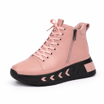 Ghete Piele Naturala Fonira Pink