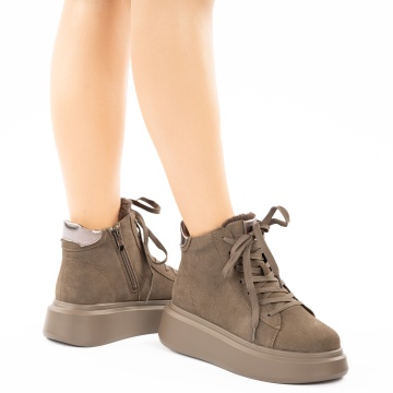 Ghete Piele Naturala Kimza Brown