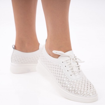 Pantofi Casual Violeta White