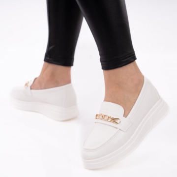 Pantofi Casual Zena White