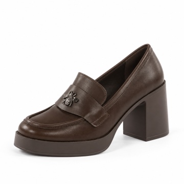 Pantofi Cu Toc Cassia Brown