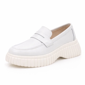 Pantofi Piele Naturala Cataleya White