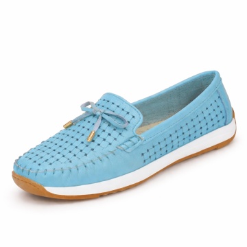 Pantofi Piele Naturala Dina Blue
