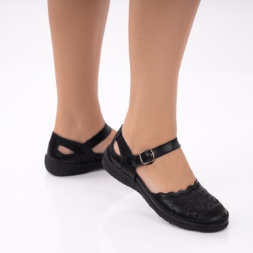 Pantofi Piele Naturala Mabel4 Black