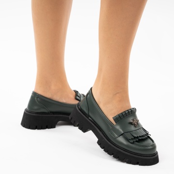 Pantofi Piele Naturala Navas Green