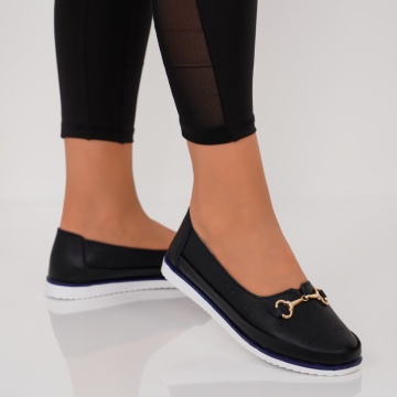 Pantofi Piele Naturala Seveda Black
