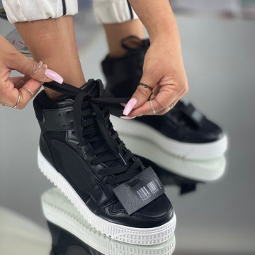 Pantofi Sport Dama Negri din Piele Ecologica Natalia