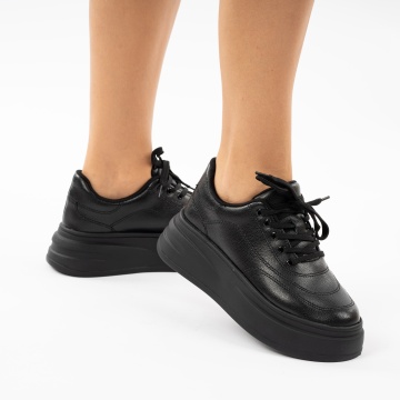 Pantofi Sport Piele Naturala Bufera Black