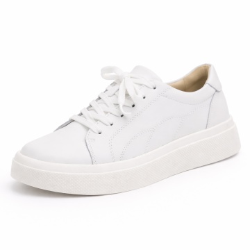 Pantofi Sport Piele Naturala Calista White
