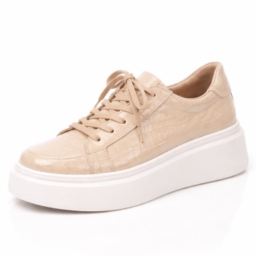 Pantofi Sport Piele Naturala Elsa Beige