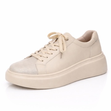 Pantofi Sport Piele Naturala Ivina2 Beige