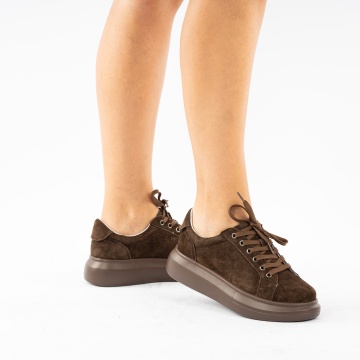 Pantofi Sport Piele Naturala Lieva Brown