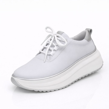 Pantofi Sport Piele Naturala Nutrez White