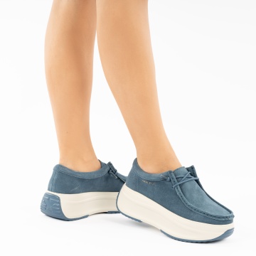 Pantofi Sport Piele Naturala Romey2 Blue