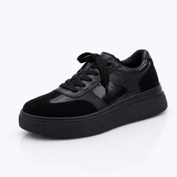 Pantofi Sport Piele Naturala Zania Black