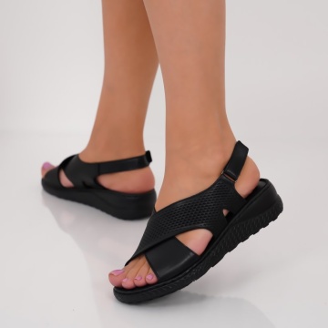 Sandale piele naturala Kiata Black