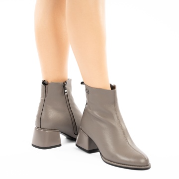 Botine Piele Naturala Ersan Grey