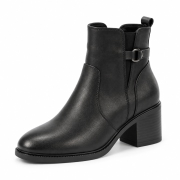 Botine Piele Naturala Nefis Black