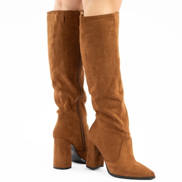 Cizme Cu Toc Fevas Brown