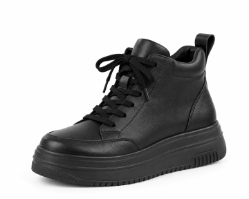 Ghete Piele Naturala Cleora Black