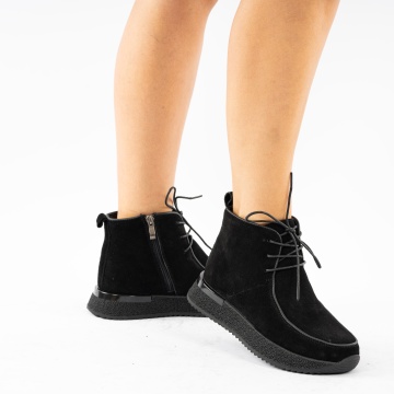 Ghete Piele Naturala Mezara2 Black