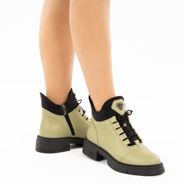 Ghete Piele Naturala Rueda3 Green